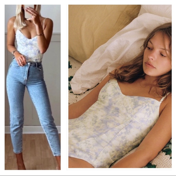 Zara Tops - NWT Zara tie dye bustier Bodysuit